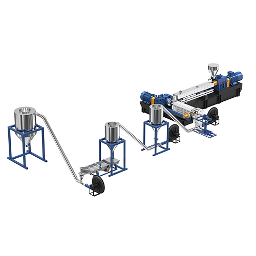 风冷模面热切 双螺杆造粒机
